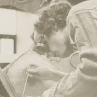 Student Mark Carlson welding in art class, March 1972.